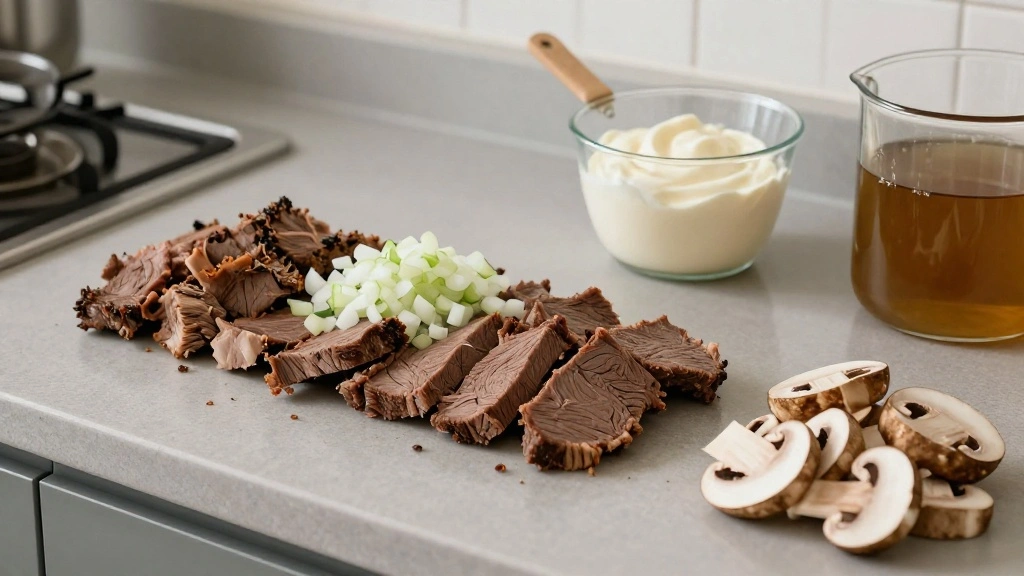 How to Make Classic Beef Stroganoff: A Comfort Food Winner - Step 1: Prepare Ingredients 1