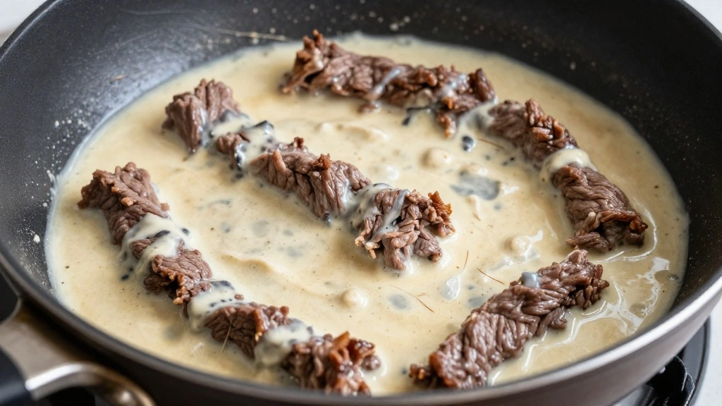 How to Make Classic Beef Stroganoff: A Comfort Food Winner - Step 6: Combine Beef and Sauce 1