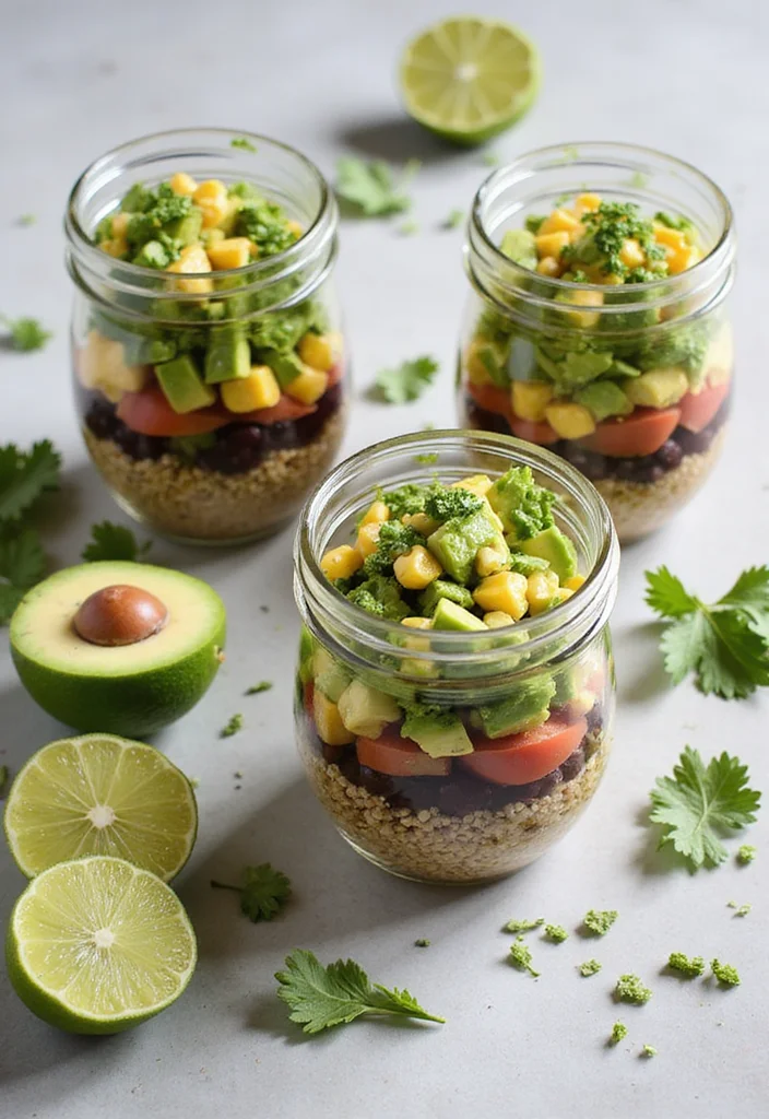 15 Healthy Meal Prep Ideas That Will Transform Your Week (You Won't Believe #8!) - 1. Quinoa & Black Bean Salad Jars 1