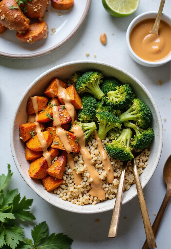 15 Healthy Meal Prep Ideas That Will Transform Your Week (You Won't Believe #8!) - 10. Thai Peanut Sweet Potato Buddha Bowl 1