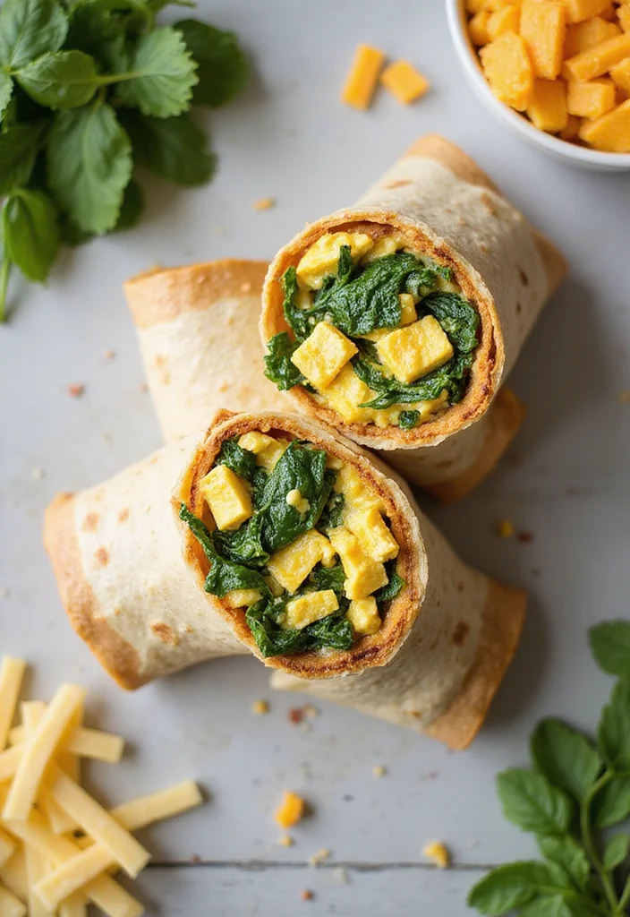 15 Healthy Meal Prep Ideas That Will Transform Your Week (You Won't Believe #8!) - 13. Breakfast Burritos with Spinach & Eggs 1