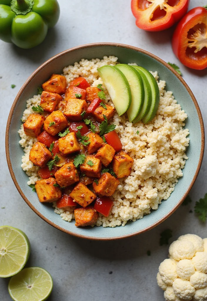 15 Healthy Meal Prep Ideas That Will Transform Your Week (You Won't Believe #8!) - 4. Spicy Chicken & Cauliflower Rice Bowl 1