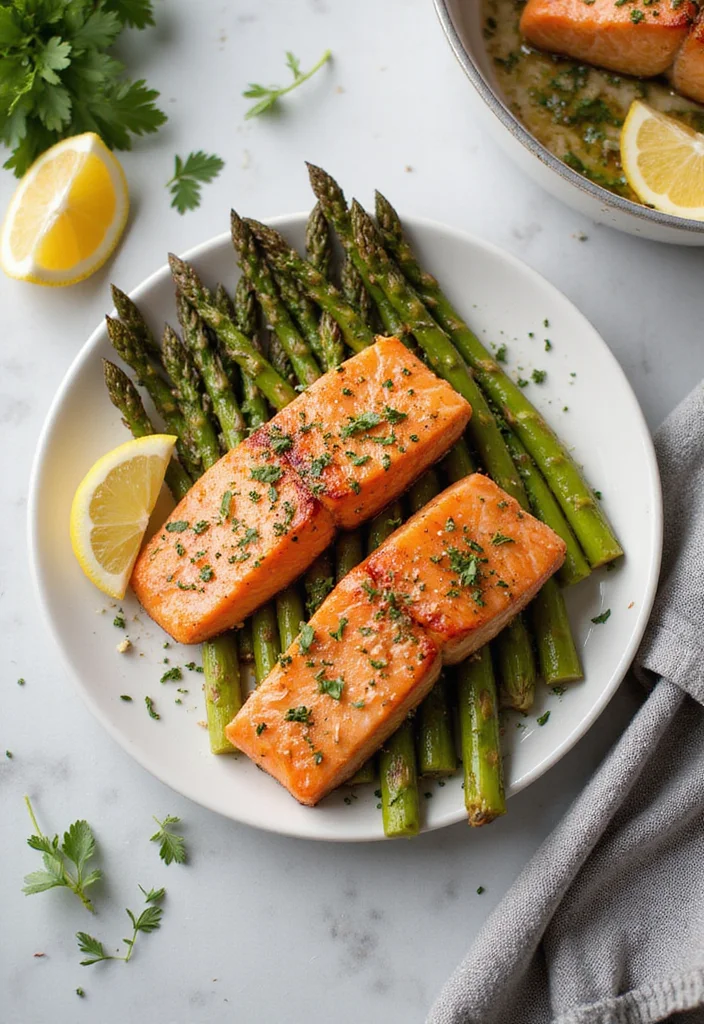 15 Healthy Meal Prep Ideas That Will Transform Your Week (You Won't Believe #8!) - 7. Baked Salmon with Asparagus 1