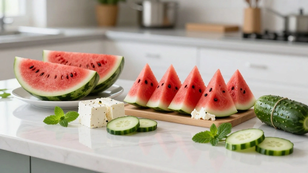 Chilling Summer Watermelon Feta Salad: Refreshing and Perfect for Picnics - Step 1: Prepare Ingredients 1