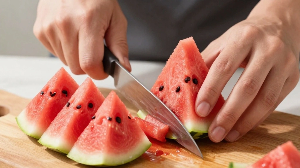 Chilling Summer Watermelon Feta Salad: Refreshing and Perfect for Picnics - Step 2: Cube the Watermelon 1