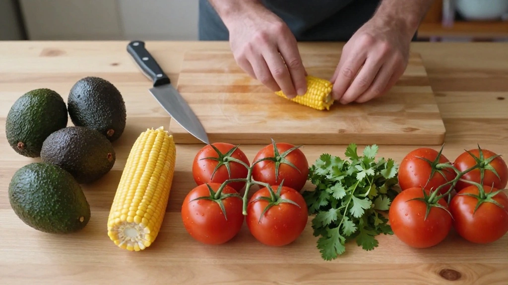 How to Make a Refreshing Avocado Corn Salad: Your New Favorite Side Dish - Step 1: Prepare Ingredients 1