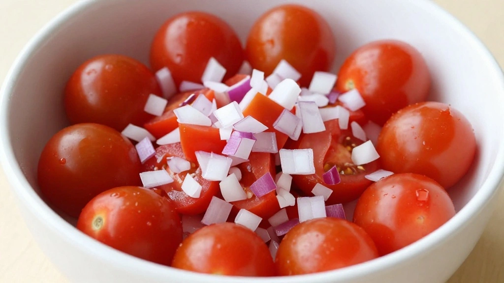 How to Make a Refreshing Avocado Corn Salad: Your New Favorite Side Dish - Step 4: Chop the Vegetables 1