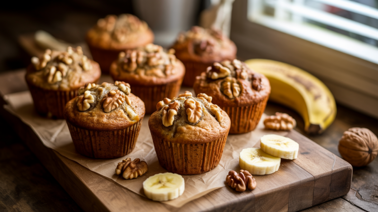Best Banana Walnut Muffin Recipe – Moist & Easy