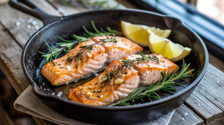 Crispy Garlic Butter Salmon Recipe – Easy 20 Minutes