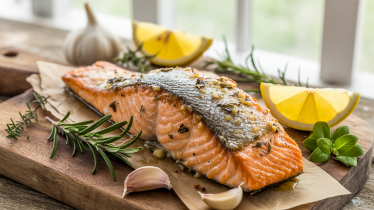 Garlic Butter Salmon Recipe – Crispy Pan Seared in 20 Minutes