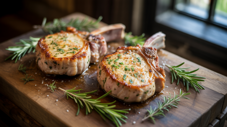 Garlic Parmesan Pork Chops Recipe – Easy & Delicious