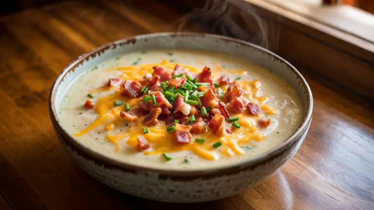Loaded Baked Potato Soup Recipe – Creamy & Delicious