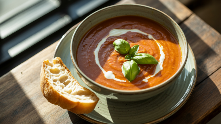 Best Roasted Tomato Basil Soup Recipe – Creamy & Delicious