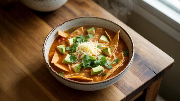 Slow Cooker Chicken Tortilla Soup Recipe – Easy & Delicious
