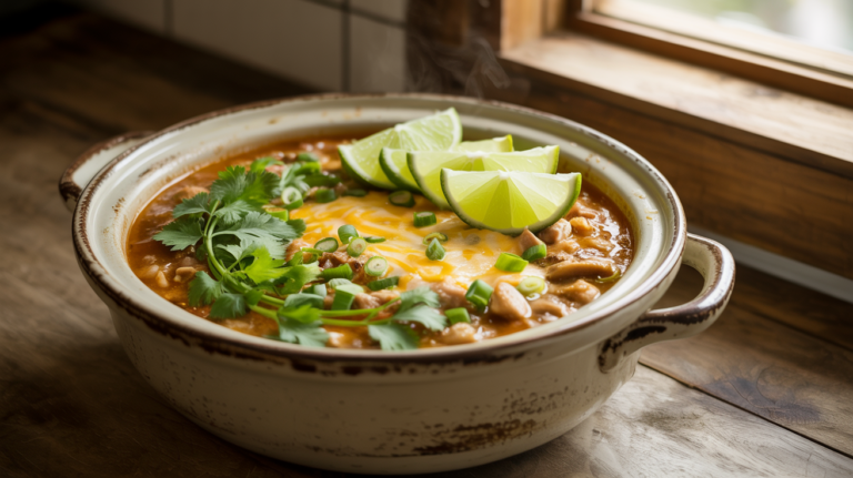 Slow Cooker White Chicken Chili Recipe – Easy & Creamy