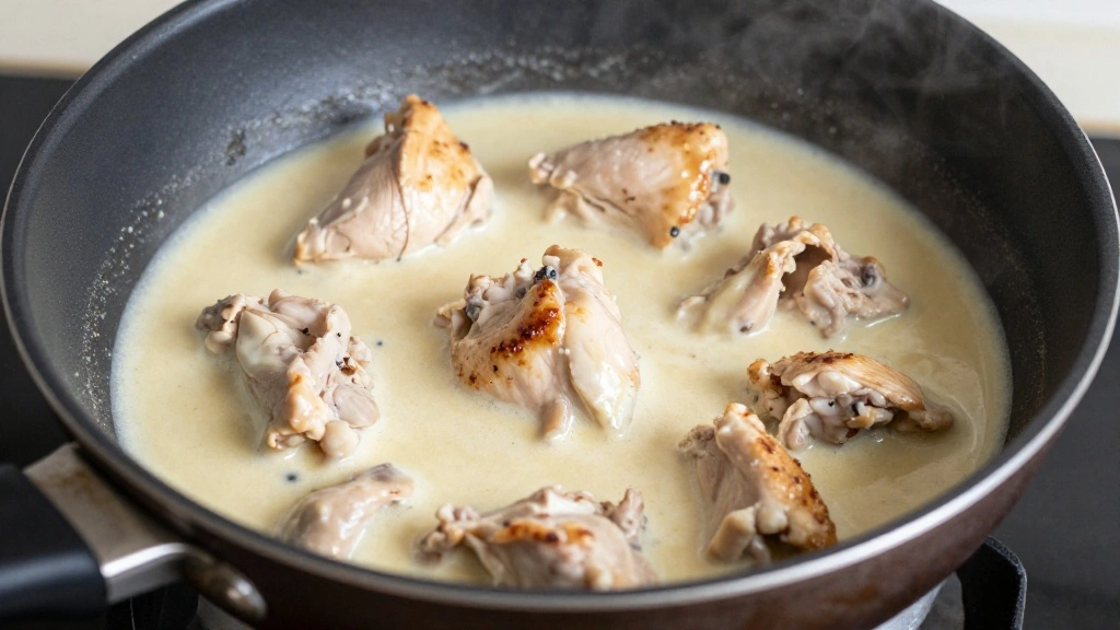 How to Make the Creamiest Chicken Alfredo: A Comfort Food Classic - Step 5: Combine Chicken and Sauce 1
