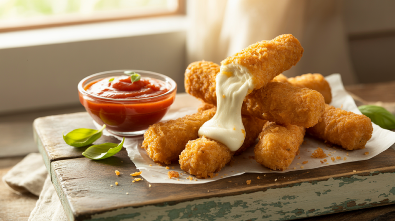 Air Fryer Mozzarella Sticks – Crispy & Easy Recipe