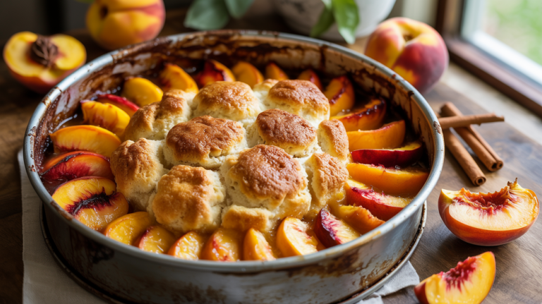 Air Fryer Peach Cobbler Recipe – Easy and Delicious