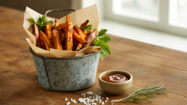 Air Fryer Sweet Potato Fries Recipe – Crispy & Easy
