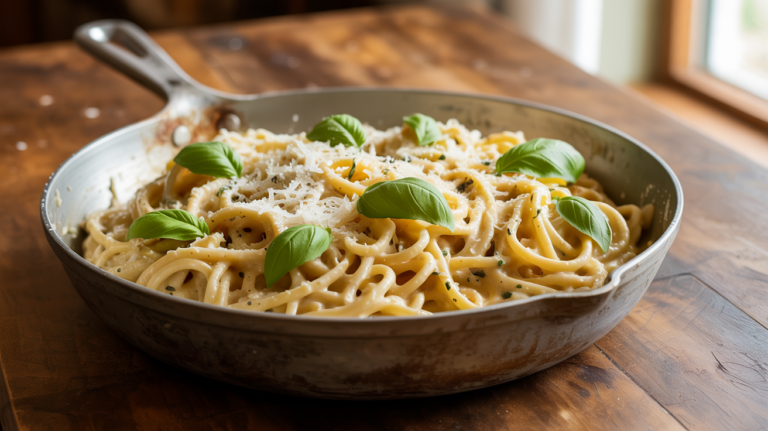 Creamy Tuscan Garlic Pasta Recipe – Restaurant Quality