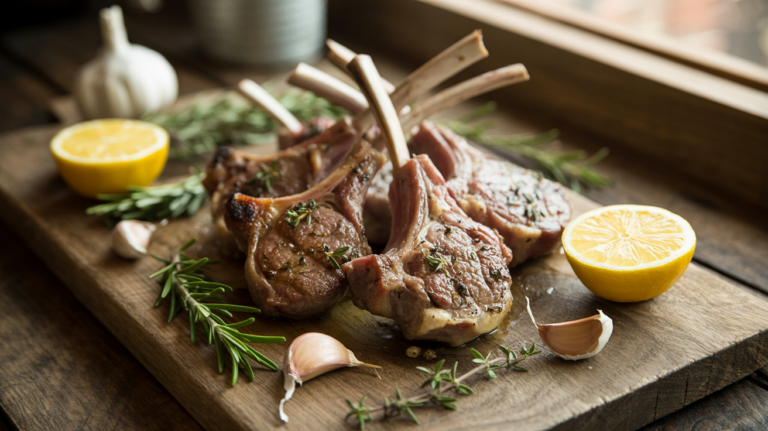 Garlic Herb Lamb Chops Recipe – Easy & Elegant