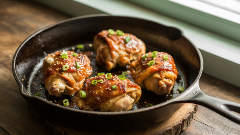 Honey Sriracha Chicken Thighs Recipe – Sweet & Spicy