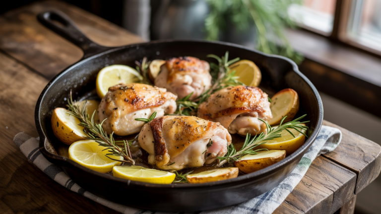 One Pan Lemon Herb Chicken Thighs – Easy 30-Minute Recipe