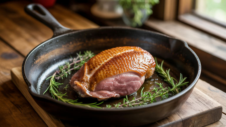 Pan Seared Duck Breast Recipe – Perfect Crispy Skin