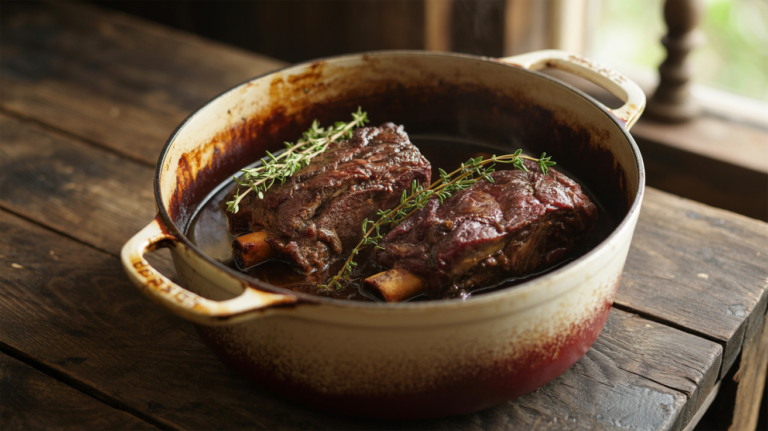 Braised Short Ribs Recipe with Red Wine Sauce