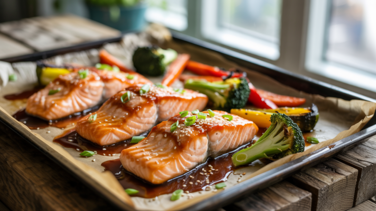 Sheet Pan Teriyaki Salmon Recipe – Easy 30 Minute Dinner