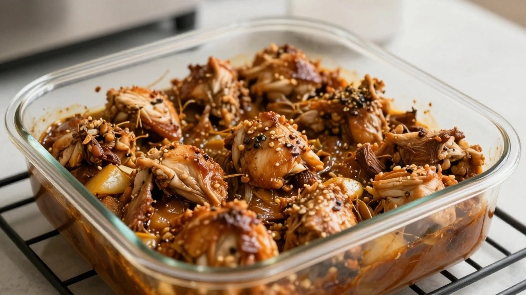 How to Create the Perfect Chicken Marbella: A Flavor Explosion - Step 5: Add Marinade and Bake 1
