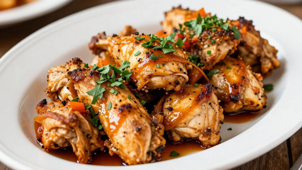 How to Create the Perfect Chicken Marbella: A Flavor Explosion - Step 8: Serve and Garnish 1