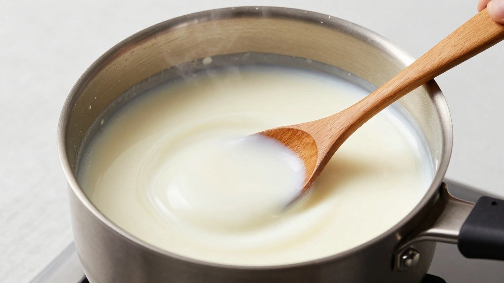 How to Make the Best Classic Eggnog: A Festive Holiday Treat - Step 3: Heat Milk and Cream 1