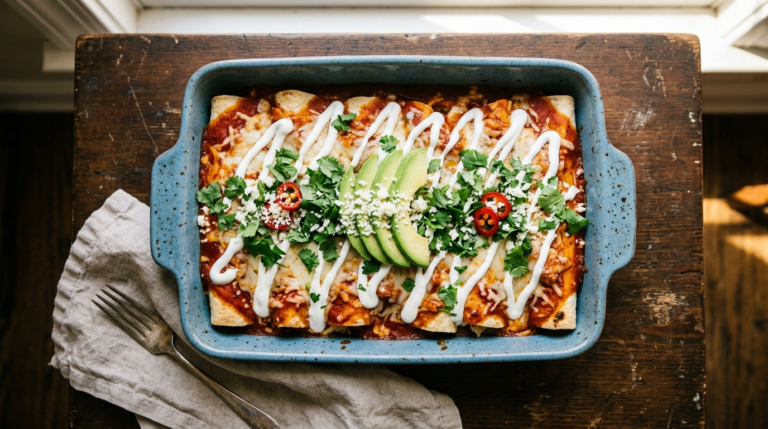 Healthy Chicken Enchiladas Recipe – Light and Delicious