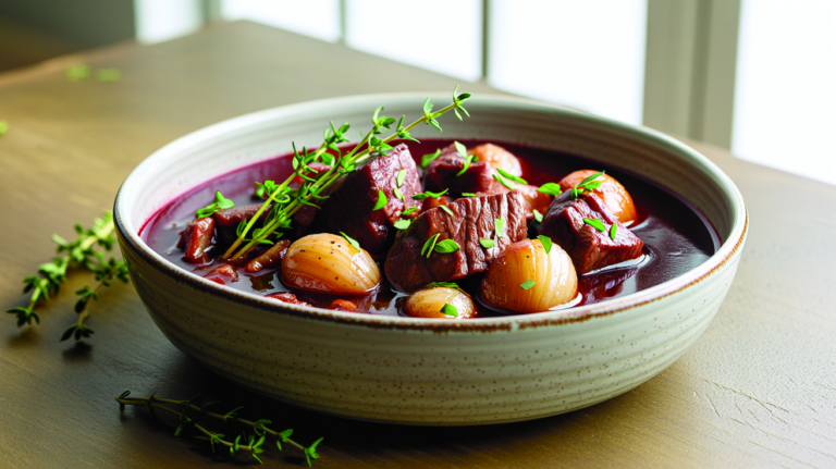 Slow Cooker Beef Bourguignon – Rich French Classic