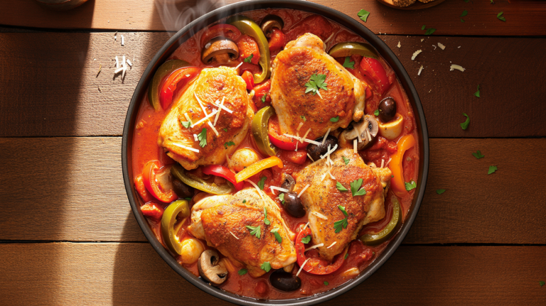 Slow Cooker Chicken Cacciatore – Easy Italian Dinner