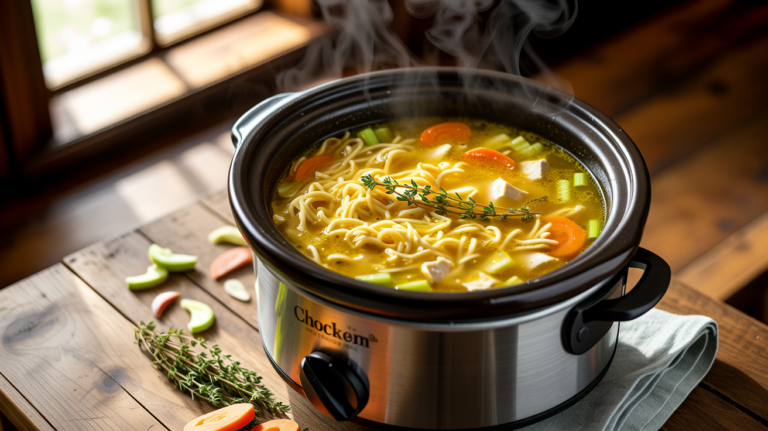Slow Cooker Chicken Noodle Soup Recipe