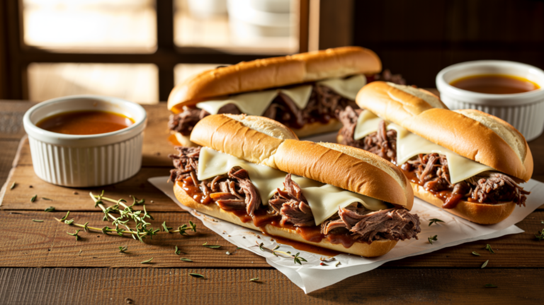Slow Cooker French Dip Recipe – Tender & Juicy