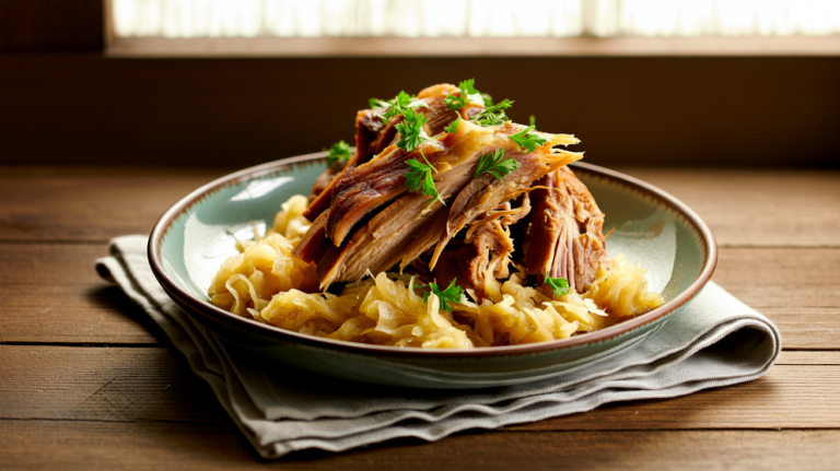 Slow Cooker Pork and Sauerkraut Recipe (Easy!)