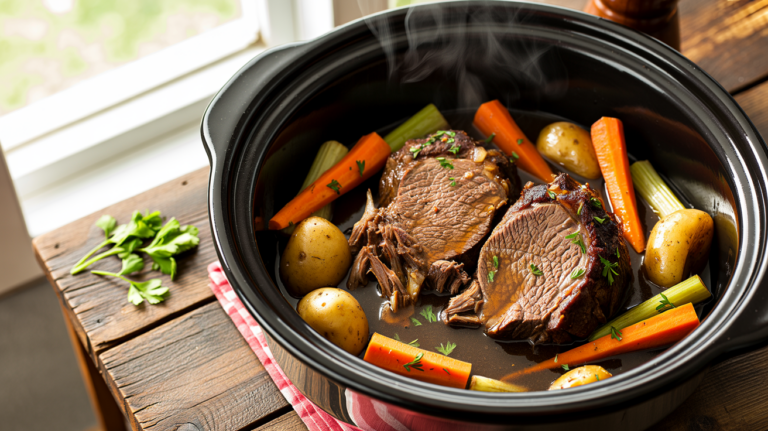 Best Slow Cooker Pot Roast Recipe (Tender Every Time)
