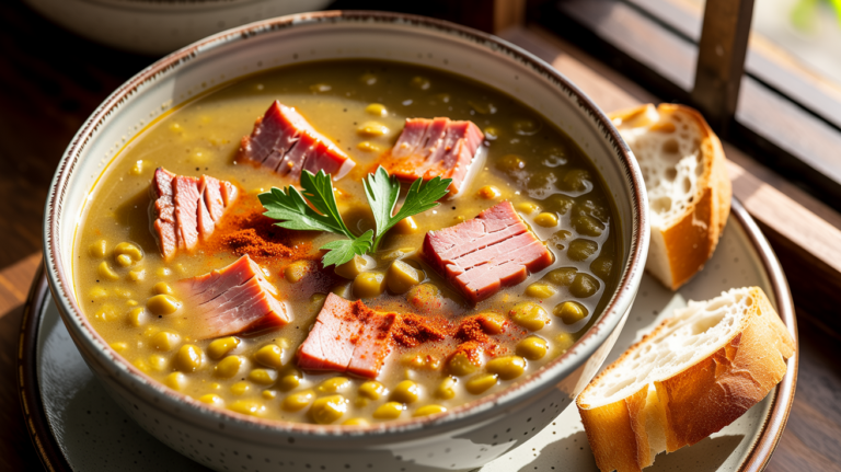 Slow Cooker Split Pea Soup Recipe – Easy & Hearty