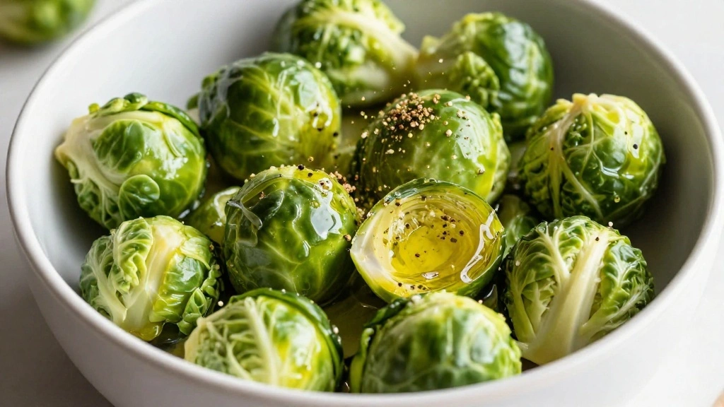 Crispy Air Fryer Brussels Sprouts: Healthy & Addictive Side Dish - Step 3: Season Brussels Sprouts 1