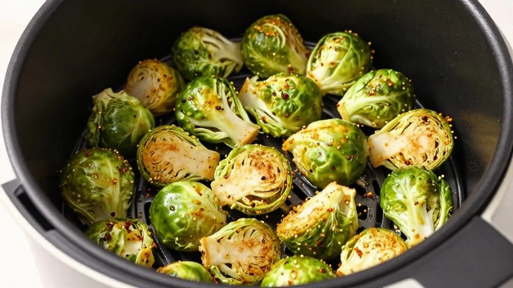 Crispy Air Fryer Brussels Sprouts: Healthy & Addictive Side Dish - Step 4: Arrange in Air Fryer 1