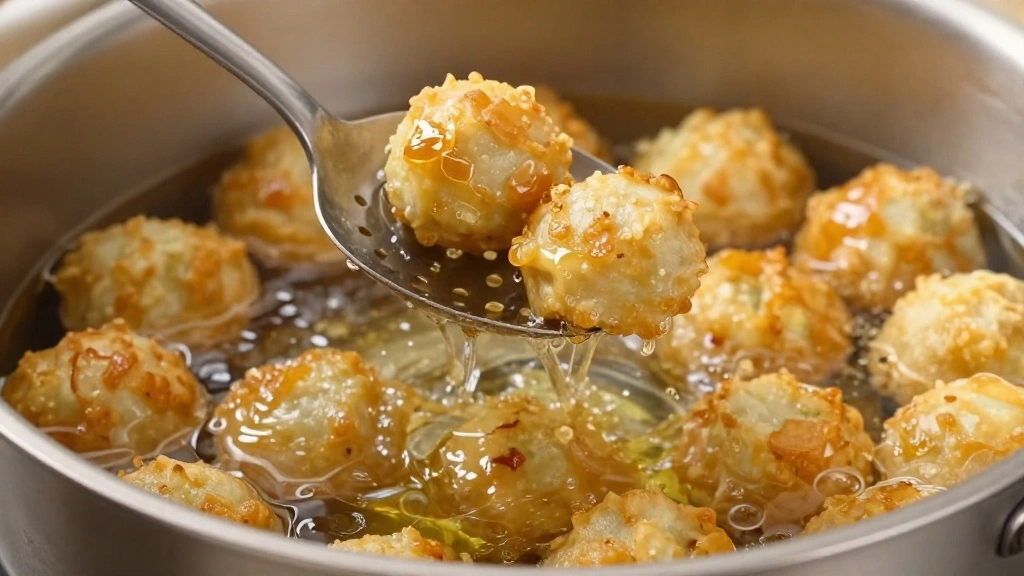 Crispy Mediterranean Chickpea Fritters: Flavor-Packed Appetizers - Step 6: Fry Fritters 1