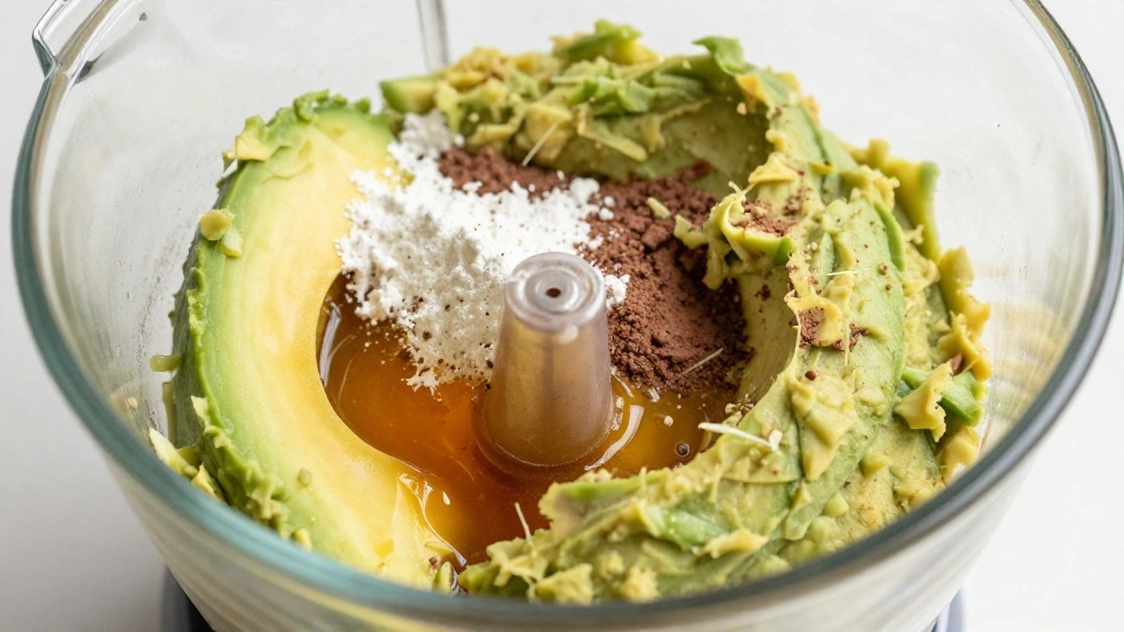 Decadent Chocolate Avocado Mousse: A Health-Conscious Dessert Delight - Step 3: Blend Ingredients 1