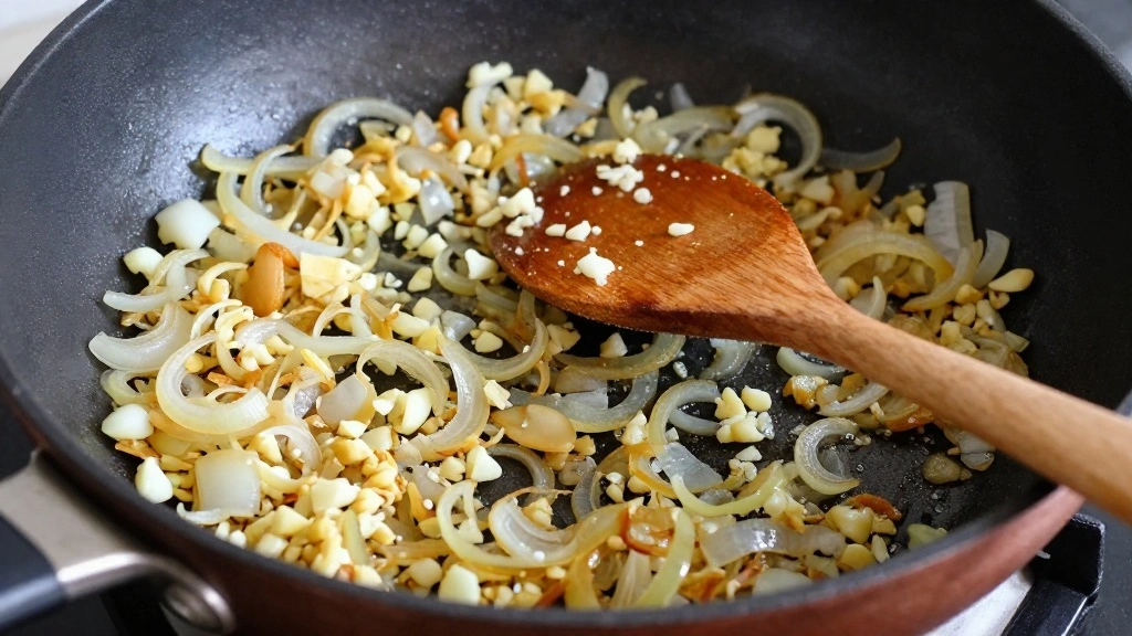 Easy Slow Cooker Chicken Tacos: A Simple Recipe for Busy Weeknights - Step 3: Sauté the Onions and Garlic 1