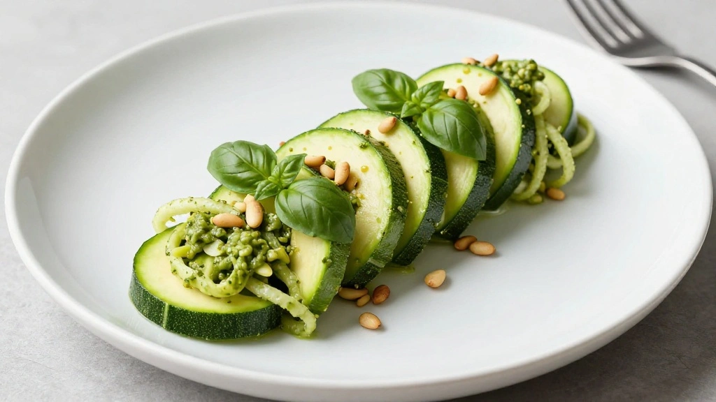Healthy Zucchini Noodles with Avocado Pesto: A Keto-Friendly Delight - Step 7: Plate the Dish 1