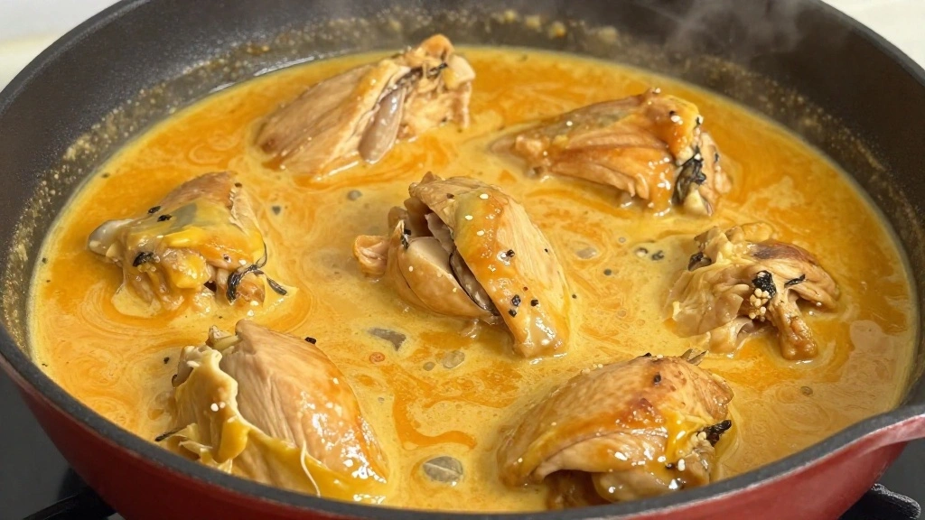 Hearty Chicken Tikka Masala: A Flavor Explosion from India - Step 7: Add Chicken and Cream 1