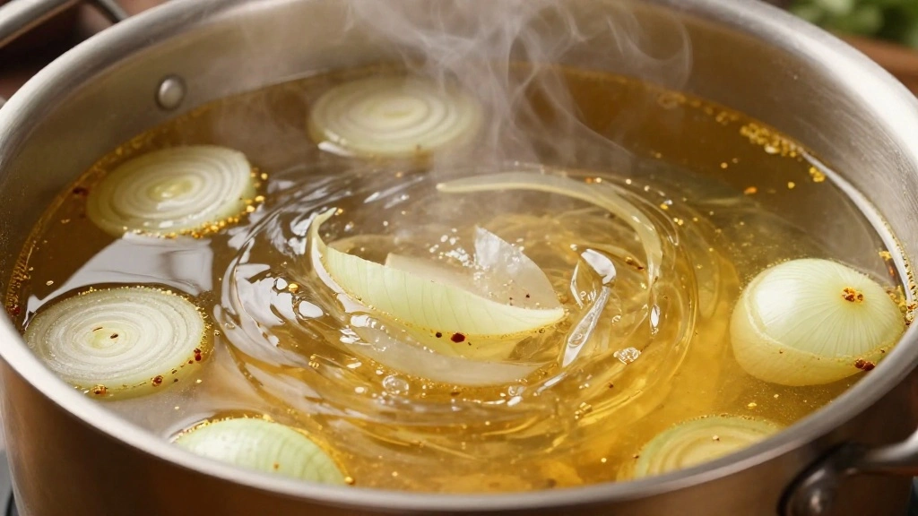 How to Make Classic French Onion Soup: A Comforting Bowl of Goodness - Step 4: Add Broth and Seasonings 1