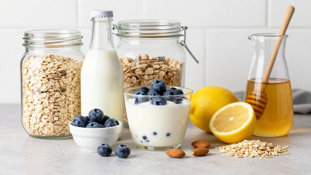 Lemon Blueberry Overnight Oats: A Healthy Breakfast for Busy Mornings - Step 1: Prepare Ingredients 1